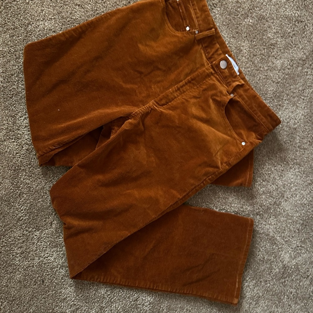 & Other Stories Brown Corduroy Pants Casual Style